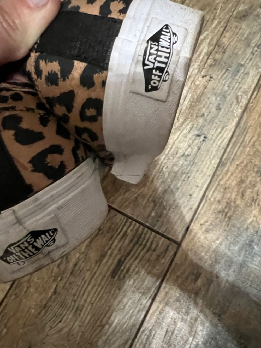 Vans Leopard-Print Canvas Low-Top Sneakers - Tan/Black/White - Picture 4 of 5